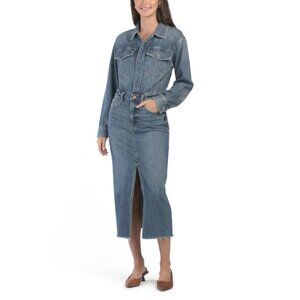 PISTOLA Medium Blue Amira Midi Dress